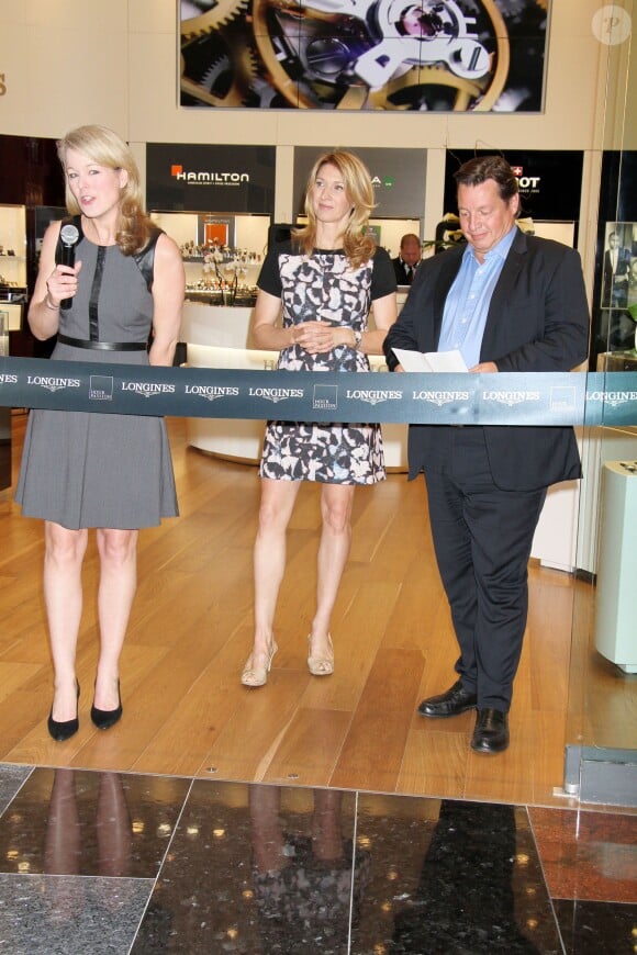 Steffi Graf lors de l'inauguration d'une boutique Hour Passion au Casino Aria de Las Vegas, le 30 janvier 2014