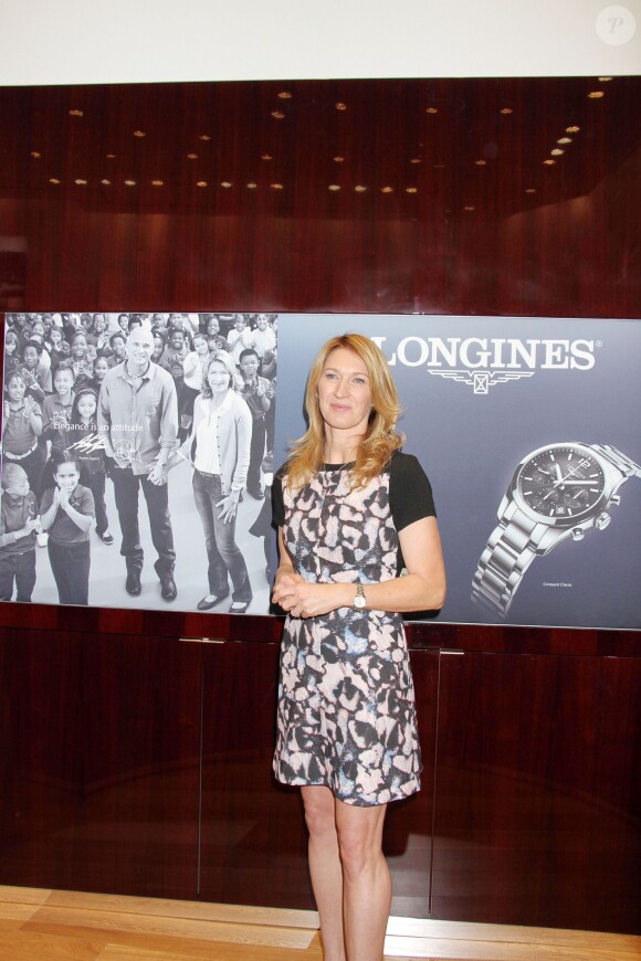 Steffi Graf lors de l'inauguration d'une boutique Hour Passion au Casino Aria de Las Vegas, le 30 janvier 2014
