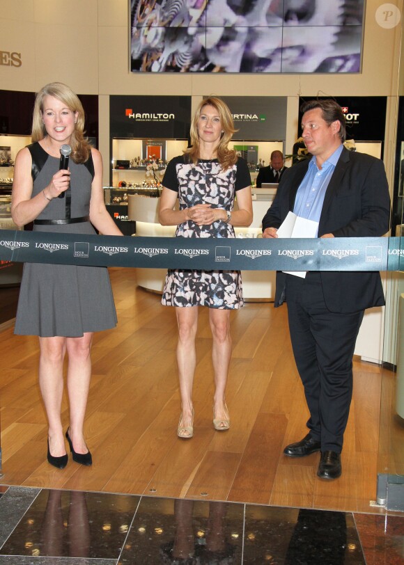 Steffi Graf lors de l'inauguration d'une boutique Hour Passion au Casino Aria de Las Vegas, le 30 janvier 2014