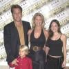 Peter Cook, Christie Brinkley et ses enfants Alexa et Jack en août 2001.