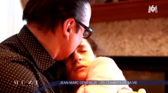 Le danseur Jean-Marc Généreux, touchant au côté de sa fille Francesca dans l'émission "Must Célébrités", diffusée le 1er février 2014.