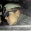 Justin Bieber à New York le 31 janvier 2014, quittant son hôtel dans une Rolls Royces pour se rendre à la soirée du magazine Maxim