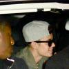 Justin Bieber à New York le 31 janvier 2014, quittant son hôtel dans une Rolls Royces pour se rendre à la soirée du magazine Maxim