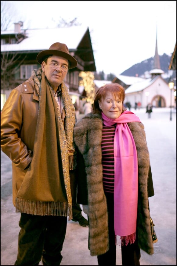 Régine et Michel Pastor à Gstaad le 25 décembre 2004. 