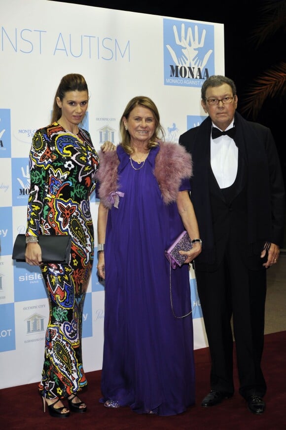 Michel Pastor avec sa femme et leur fille Alexandra à Monaco le 15 novembre 2012.