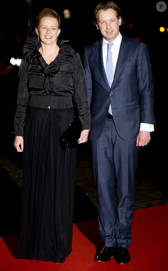 La princesse Mabel et le prince Floris au gala en l'honneur de Beatrix. La princesse Beatrix des Pays-Bas recevait le 1er février 2014 au Ahoy de Rotterdam, en présence de son héritier le roi Willem-Alexander et de la reine Maxima ainsi que de l'ensemble de la famille royale, un vibrant hommage en marque de gratitude pour ses 33 ans de règne, de 1980 à son abdication le 30 avril 2013 au profit de son fils Willem-Alexander.