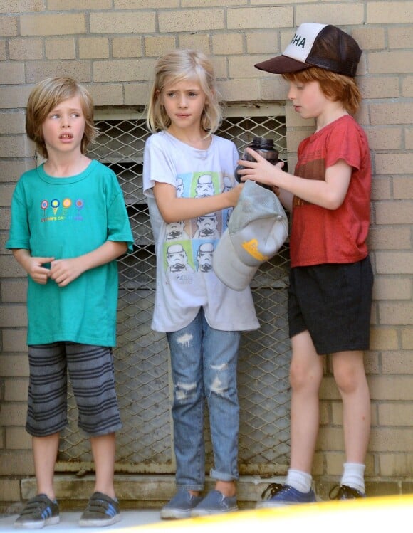 Les enfants de Julia Roberts et Daniel Moder à New York, le 28 juin 2013.