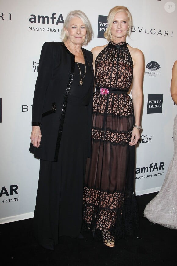 Vanessa Redgrave et sa fille Joely Richardson au gala de l'amfAR en ouverture de la Fashion Week de New York, le 5 février 2014.
