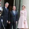 Visite officielle du roi Philippe de Belgique et de la reine Mathilde à François Hollande, le 6 février 2014 à Paris.