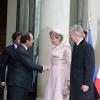 Visite officielle du roi Philippe de Belgique et de la reine Mathilde à François Hollande, le 6 février 2014 à Paris.