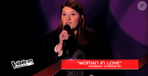 Carine dans The Voice 3 sur TF1 le samedi 8 février 2014