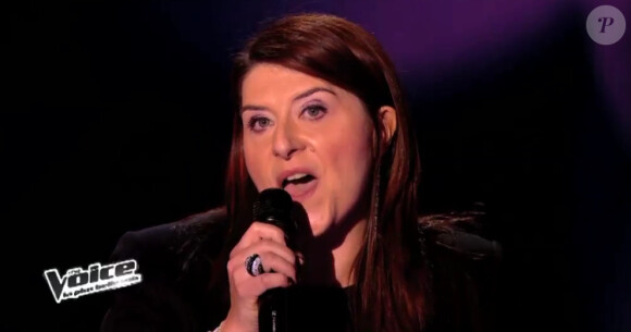 Carine dans The Voice 3 sur TF1 le samedi 8 février 2014