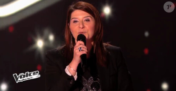 Carine dans The Voice 3 sur TF1 le samedi 8 février 2014