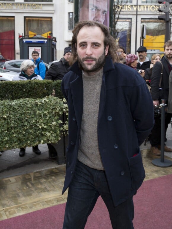 Vincent Macaigne au déjeuner des nommés aux César au Fouquet's à Paris, le 8 février 2014.
