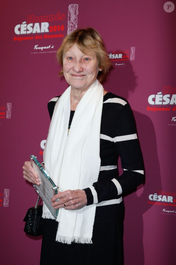 Marisa Boroni (Bruni-Tedeschi) lors du déjeuner des nommés aux César au Fouquet's à Paris, le 8 février 2014.