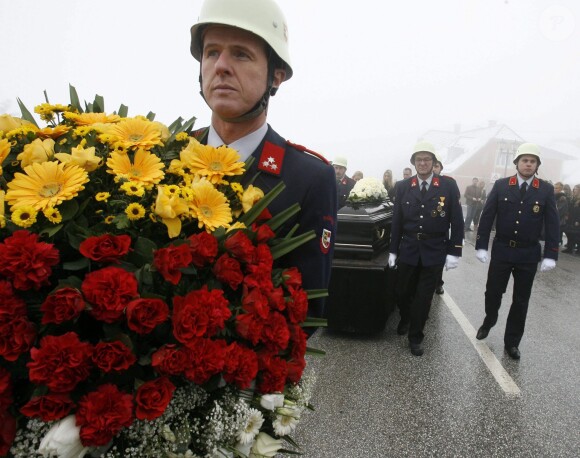 Funérailles de l'acteur oscarisé Maximilian Schell à Preitenegg en Autriche le 8 février 2014.