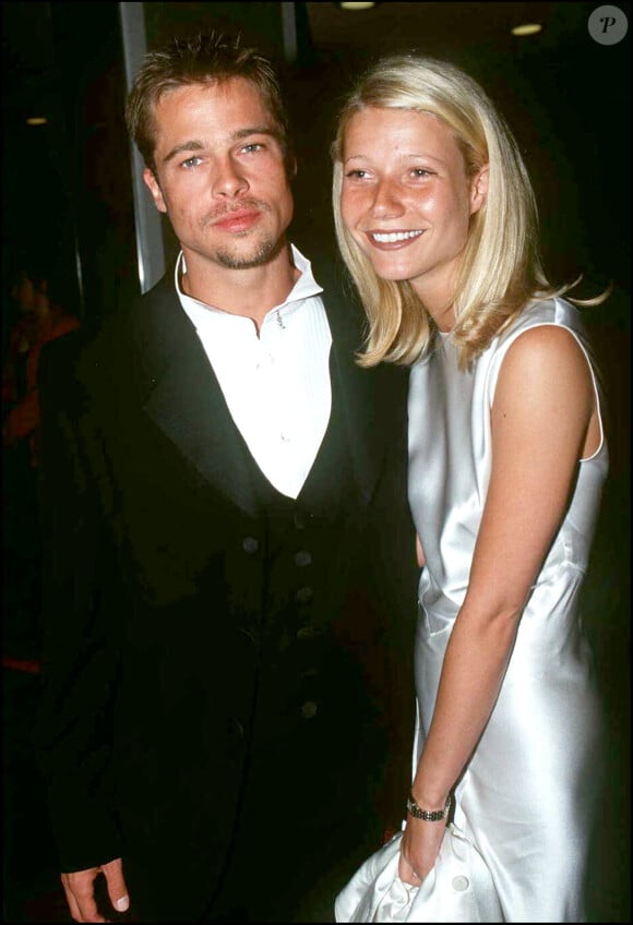 Brad Pitt et Gwyneth Paltrow à Londres le 24 avril 1995. 