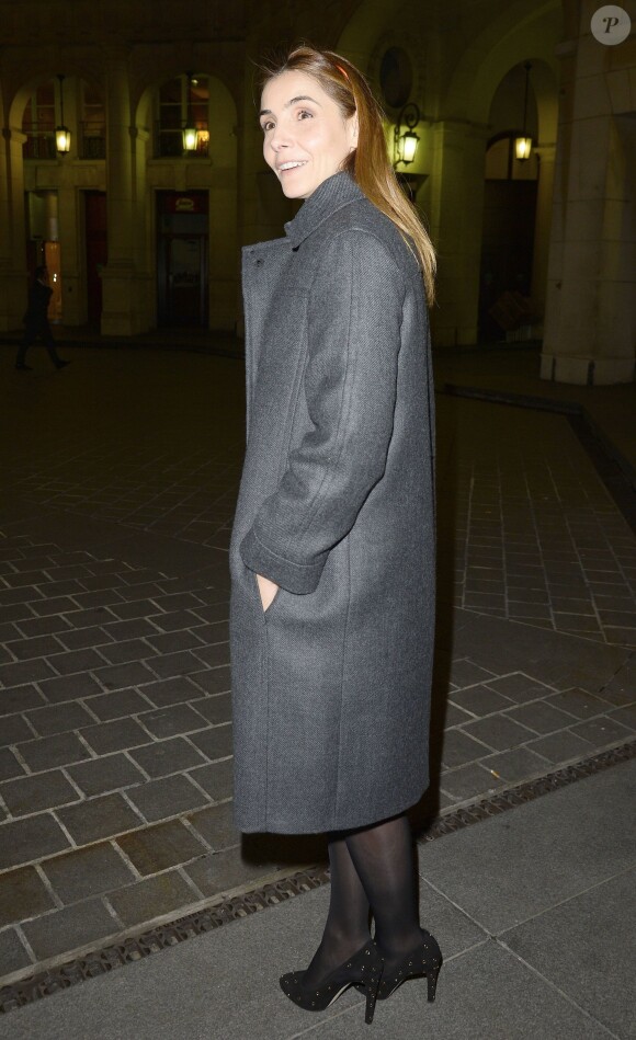 La princesse Clotilde de Savoie (Clotilde Courau) à la générale de leur pièce "La porte à côté" au Théâtre Édouard VII à Paris, le 10 fevrier 2014.