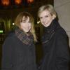 Marie-Josée Croze et Melita Toscan du Plantier à la générale de leur pièce "La porte à côté" au Théâtre Édouard VII à Paris, le 10 fevrier 2014.