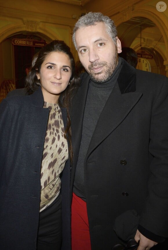 Geraldine Nakache et Atmen Kelif à la générale de leur pièce "La porte à côté" au Théâtre Édouard VII à Paris, le 10 fevrier 2014.