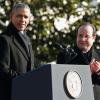 Barack Obama et François Hollande à Washington, le 11 février 2014.