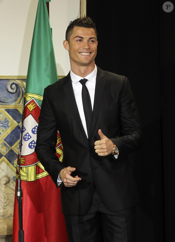 Cristiano Ronaldo au palais présidentiel de Lisbonne, le 20 janvier 2014