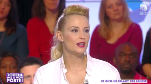 Elodie Gossuin dans l'émission "Touche pas à mon poste", mercredi 12 février 2014.