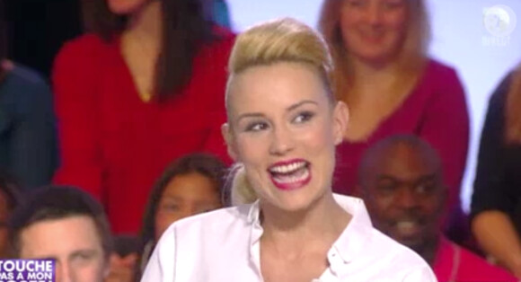 La belle Elodie Gossuin dans l'émission "Touche pas à mon poste", mercredi 12 février 2014.