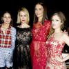 Olivia Palermo, Sarah Paulson, Katie Holmes, Anna Kendrick assistent au défilé Marchesa, le 12 février 2014 à New York dans le cadre de la Fashion Week