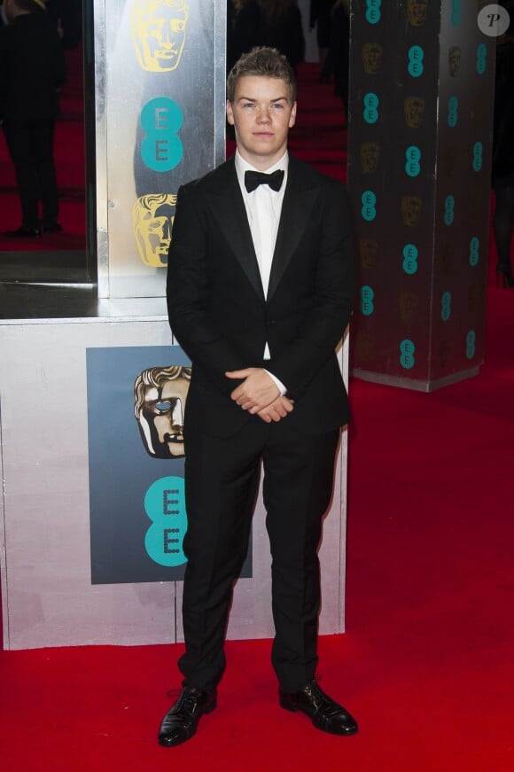 Will Poulter lors de la cérémonie des BAFTA à Londres le 16 février 2014