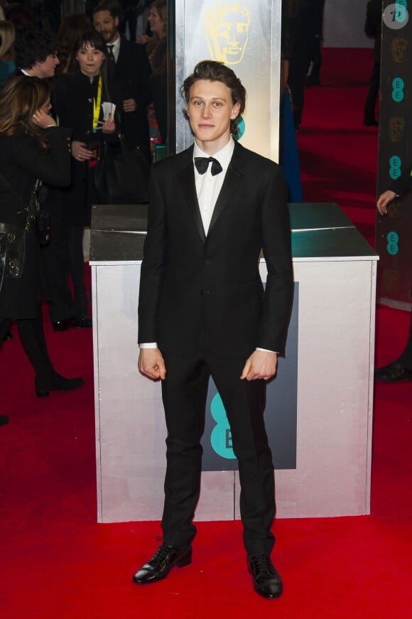 George MacKay lors de la cérémonie des BAFTA à Londres le 16 février 2014