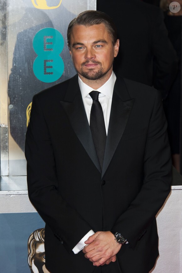 Leonardo DiCaprio lors de la cérémonie des BAFTA à Londres le 16 février 2014
