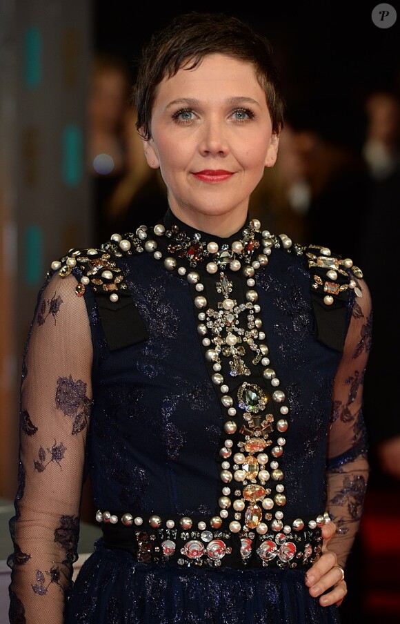 Maggie Gyllenhaal lors de la cérémonie des BAFTA à Londres le 16 février 2014