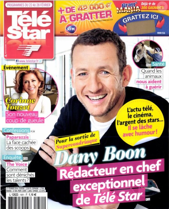 Magazine Télé Star du 22 au 28 février 2014.