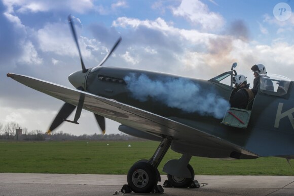 Le prince Harry a pu démarrer un Spitfire à l'Académie de vol Boultbee à Goodwood le 16 février 2014