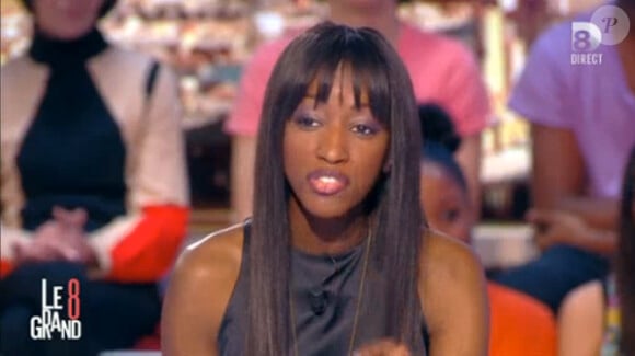 Hapsatou Sy sur le plateau du Grand 8, sur D8, le mardi 18 février 2014.