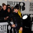 Lily Allen arrive à la cérémonie des "Brit Awards 2014" à Londres, le 19 février 2014.
