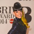 Lily Allen à la cérémonie des "Brit Awards 2014" à Londres, le 19 février 2014.