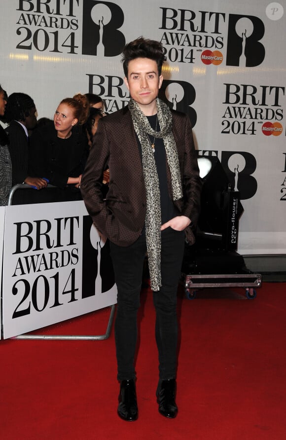 Nick Grimshaw - Soirée des "Brit Awards 2014" en partenariat avec MasterCard à Londres, le 19 février 2014.