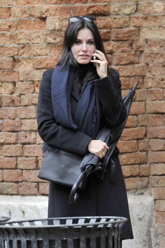 Courteney Cox à Venise en Italie, le 20 février 2014.
