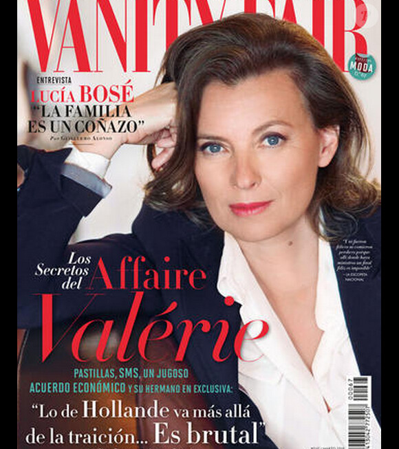 "Vanity Fair" espagnol du 20 février 2014 avec Valérie Trierweiler en couverture.