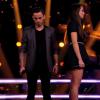 La battle entre Noémie et Maximilien (Team Garou), qui ont joué les amants déchirés, dans The Voice 3, le samedi 22 février 2014 sur TF1