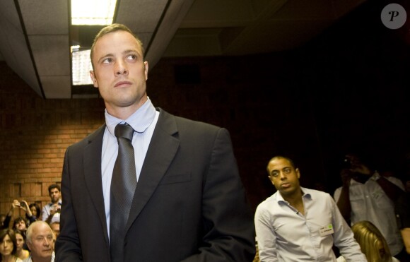 Oscar Pistorius au tribunal de Pretoria, en Afrique du Sud, le 21 février 2013.