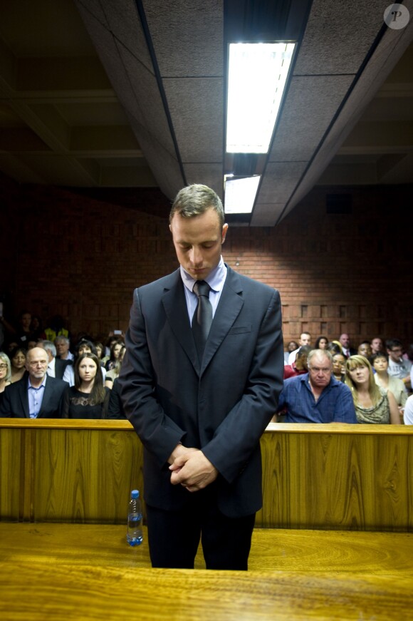Oscar Pistorius au tribunal de Pretoria, en Afrique du Sud, le 21 février 2013.