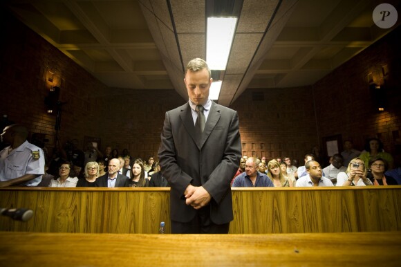 Oscar Pistorius au tribunal de Pretoria, en Afrique du Sud, le 21 février 2013.