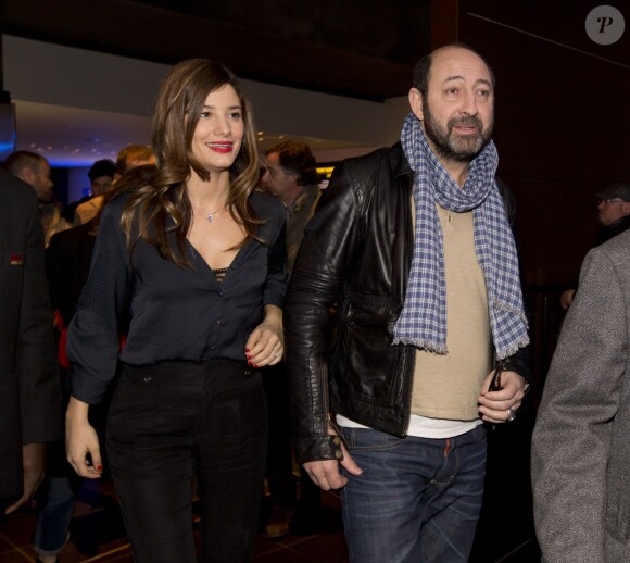 Exclusif - Alice Pol et Kad Merad à l'avant du film Supercondriaque à Bruxelles en Belgique le 19 février 2014.