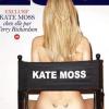 Kat Moss en couverture du magazine Lui. Février 2014.