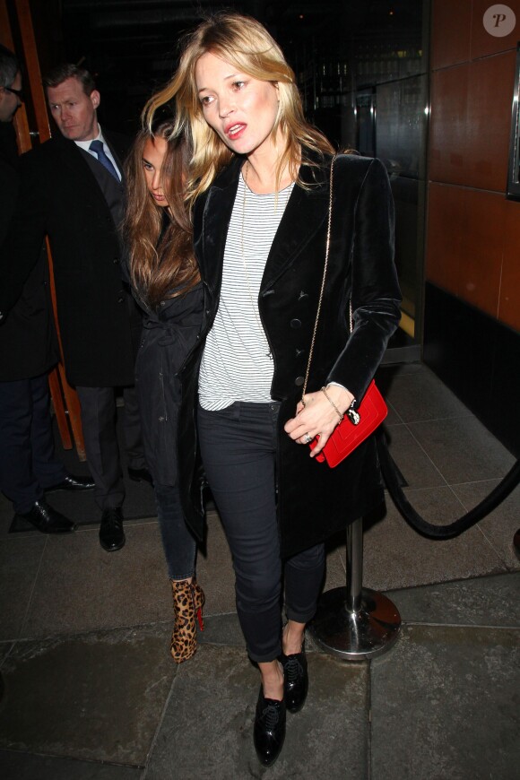 Kate Moss à Londres, le 25 février 2014.