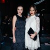 Miranda Kerr et Jessica Alba au défilé H&M au Grand Palais à Paris, le 26 février 2014.