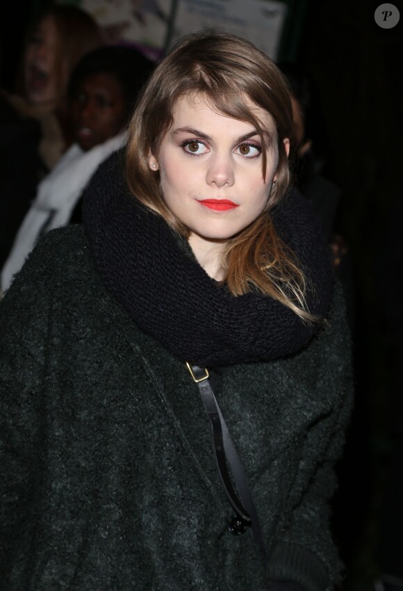 Béatrice Martin (Coeur de Pirate) au défilé H&M au Grand Palais à Paris, le 26 février 2014.